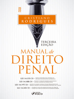 cover image of Manual de direito penal